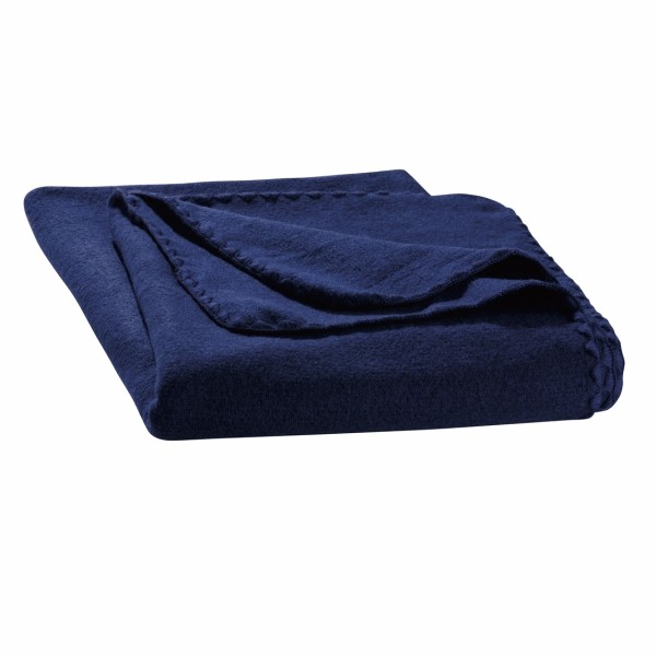 Одеяло из свалянной шерсти, 140х100, т-синий _ 5120400
